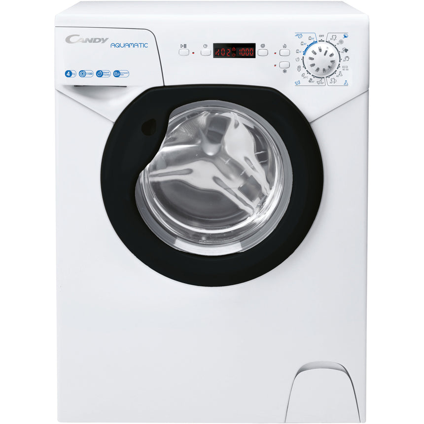 Masina de spalat rufe Slim Candy AQUA 1142DBE/2-S, 4 Kg, 1100 rpm, Hygiene, 16 programe, Clasa F, 51 cm, Alb