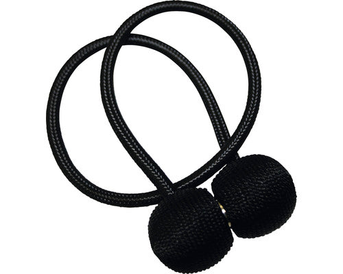 Cleme Draperie Flex-s Cu Magnet, Negru, 48 Cm, Set 2 Buc