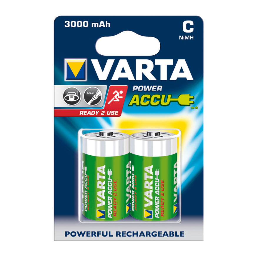 Set 2xbaterie, Varta, R14, Ttip C, 3000mAh, Multicolor