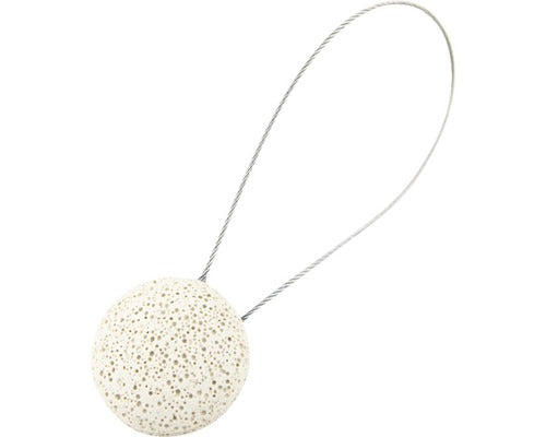 Magnet Decorativ Rock Pentru Perdea - Cu Fir Metalic De Fixare, Crem