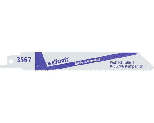 Panze Fierastrau Sabie Wolfcraft 150/130 Mm, Pentru Lemn Cu Cuie & Aluminiu, Pachet 2 Bucati