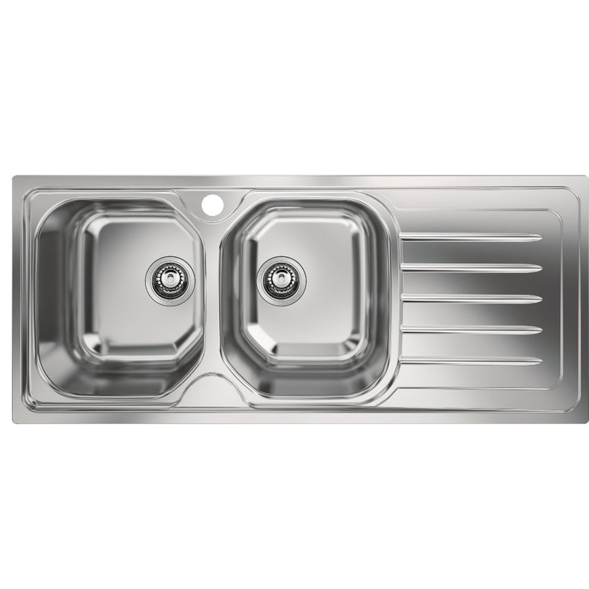 Chiuveta bucatarie Franke OLX 621 DR, 116x50cm, picurator dreapta, include ventil de 3 1/2”, mastic si cleme de fixare, Inox