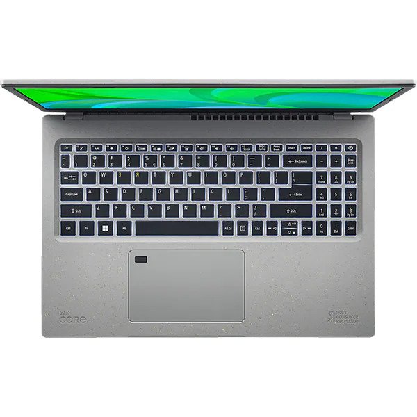 Laptop ACER Aspire Vero AV15-51-73S0, Intel Core i7-1195G7 pana la 5.0 GHz, 15.6" Full HD, 8GB, SSD 512GB, Intel Iris Xe, Windows 11 Home, Argintiu