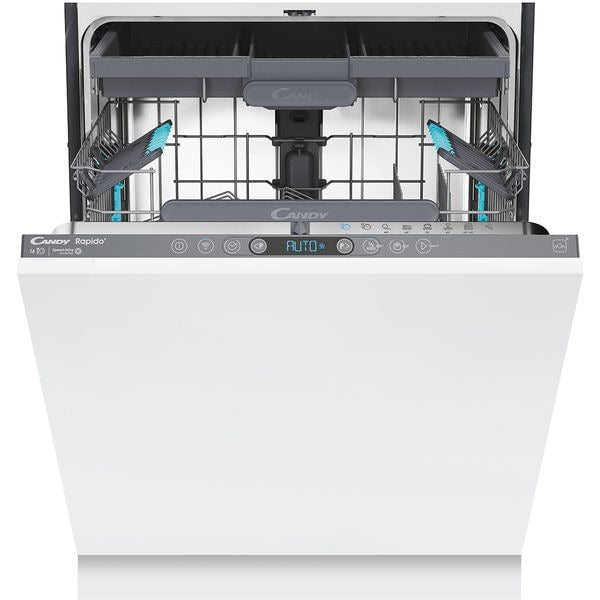 Masina de spalat vase incorporabila Candy CI 6E7F1A, 16 seturi, 8 programe, Clasa E, Conectivitate WiFi, Touch control, Speed-Drive Inverter Motor, MaxiTUB, Start Delay, 60 cm