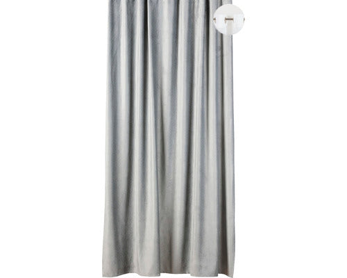 Draperie Catifea Cu Inele Roma Gri 140x245 Cm