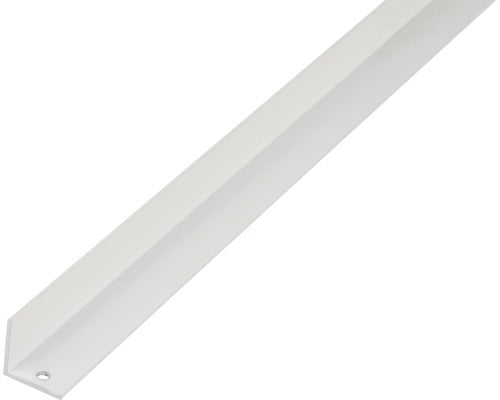 Cornier Aluminiu Alberts 20x20x1, 5 Mm, Lungime 2, 6m, Alb