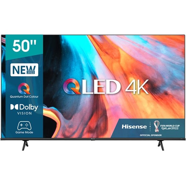 Televizor, Hisense, 50E7HQ, Smart, QLED, 127 cm, 4K, Ultra HD, Negru