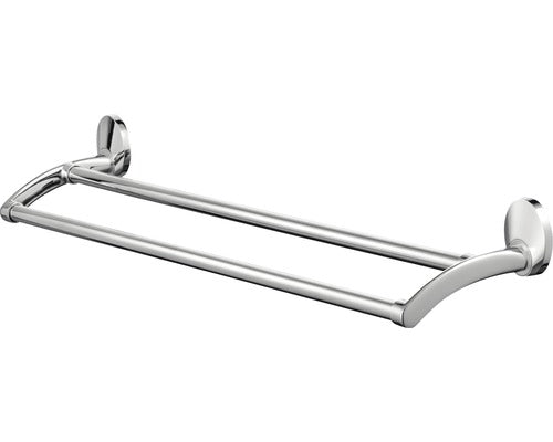 Suport Prosop Baie Bisk Emotion, Tip Bara, 2 Brate, 61 Cm, Crom Satinat