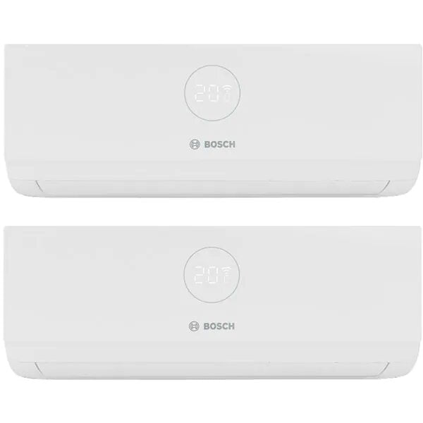 Aer Conditionat pentru 2 incaperi BOSCH Climate 3000i, 9000/12000 BTU, A++/A+, Unitate externa 21000 BTU, Afisaj, Wi-Fi, Alb