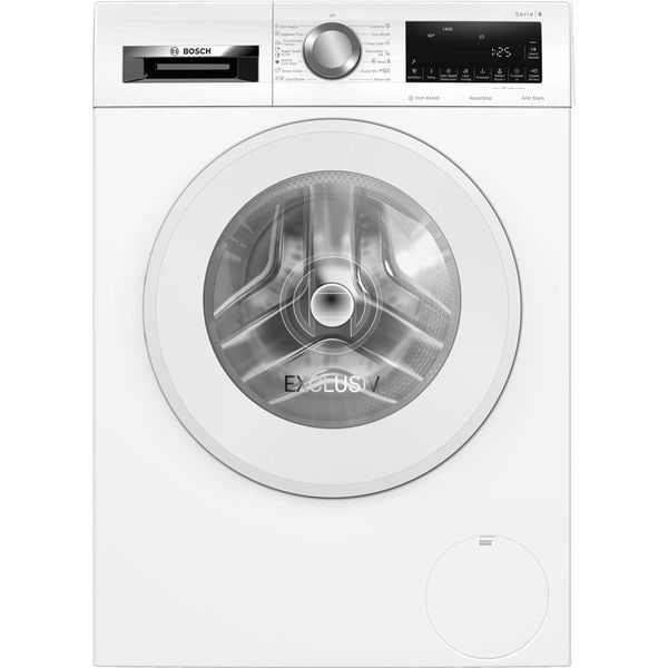 Masina de spalat cu incarcare frontala Bosch WGG244Z4BY Serie 6, 9 kg, program abur IronAssist, programe antipete, clasa energetica A, usa alba