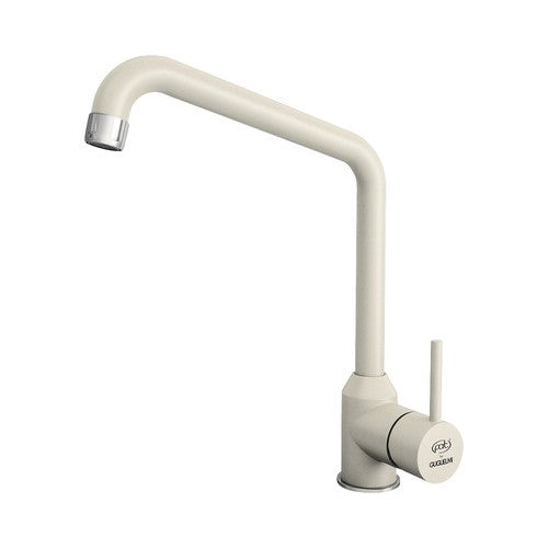 Baterie bucatarie monocomanda Impact, pipa inalta, cartus cu disc ceramic 40 mm, aerator, Fatgranit inchis