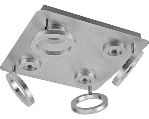 Plafoniera Cu Spoturi Cu Led Integrat Adhara 36w 4180 Lumeni, Crom