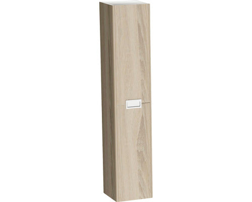 Dulap baie inalt suspendat Cubo, 2 usi, PAL, 30x130 cm, alb