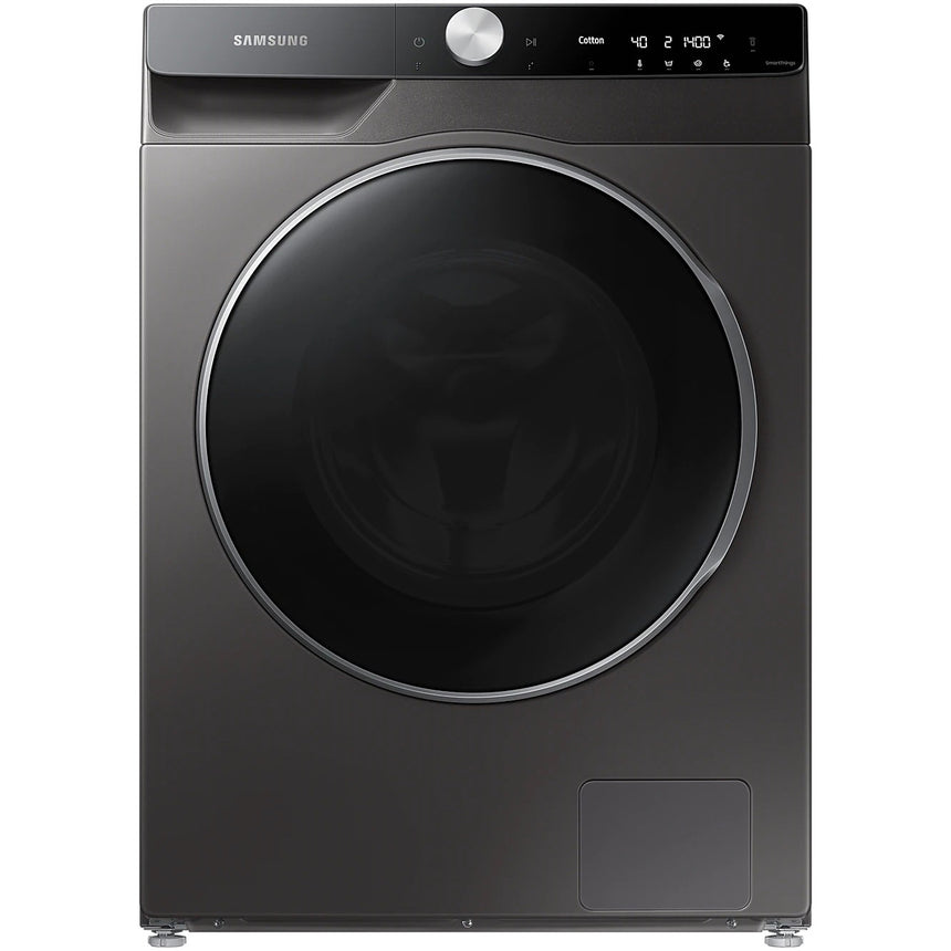 Masina de spalat cu uscator Samsung WD12TP34DSX/S7, Spalare 12 kg, Uscare 8 kg, 1400 rpm, Clasa A, Eco Bubble, Quick Bubble, AI Control, AirWash, Hygiene Steam, Motor Digital Inverter, Smart Control, Negru
