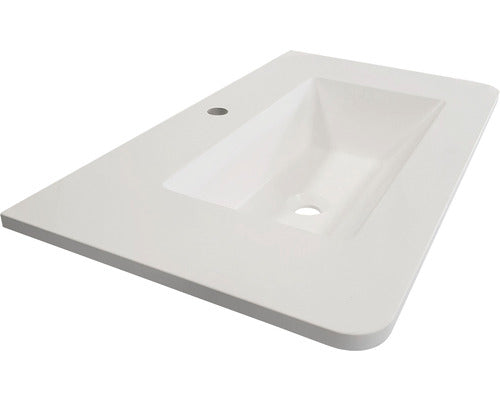 Lavoar Savini Geos, 81 cm, Compozit, Alb