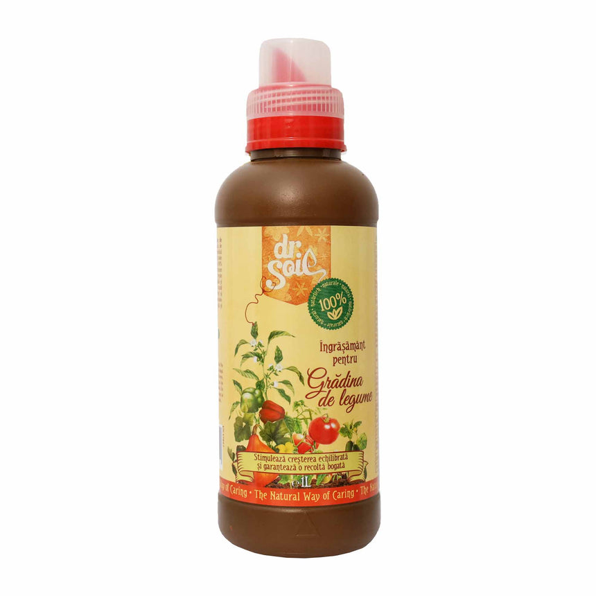 Ingrasamant organic lichid pentru gradina de legume Dr.Soil 1litru