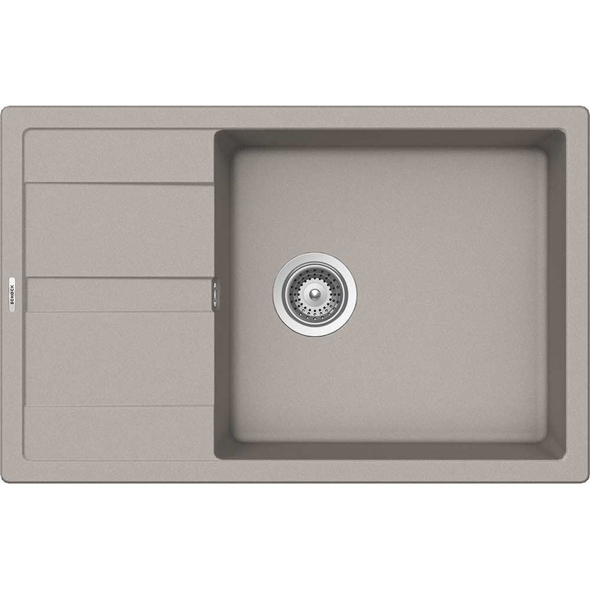 Chiuveta granit SchockRonda D-100XL Beton Cristalite 780 x 500 mm, adancime cuva 150 mm, reversibila, montare pe blat
