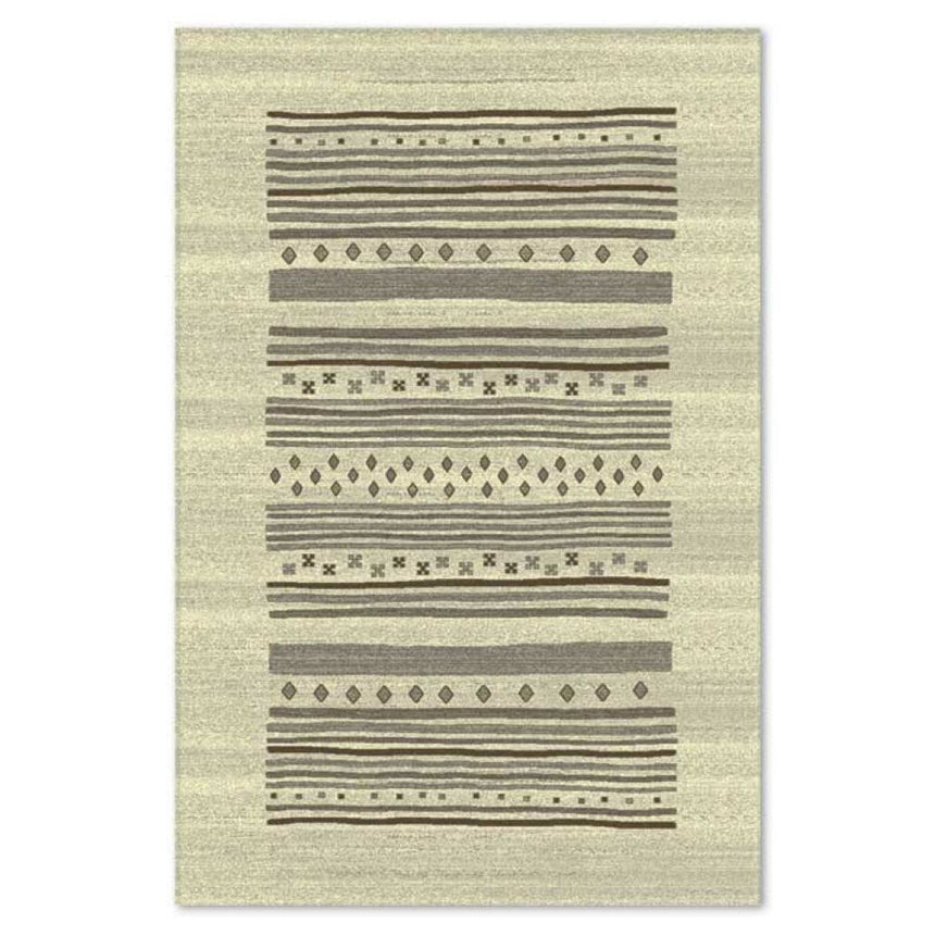 Covor Carpeta sintetic, Colectia Delta 6537-1-43255, 60 x 110 cm, gri, geometric