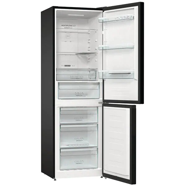 Combina frigorifica GORENJE NRK6192SYBK, No Frost Plus, 302 l, H 185 cm, Clasa A++, Negru