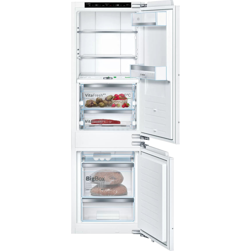 Combina frigorifica incorporabila Bosch Seria 8 KIF86PFE0 , 223 l, Clasa E, NoFrost, FreshSense, H 177 cm