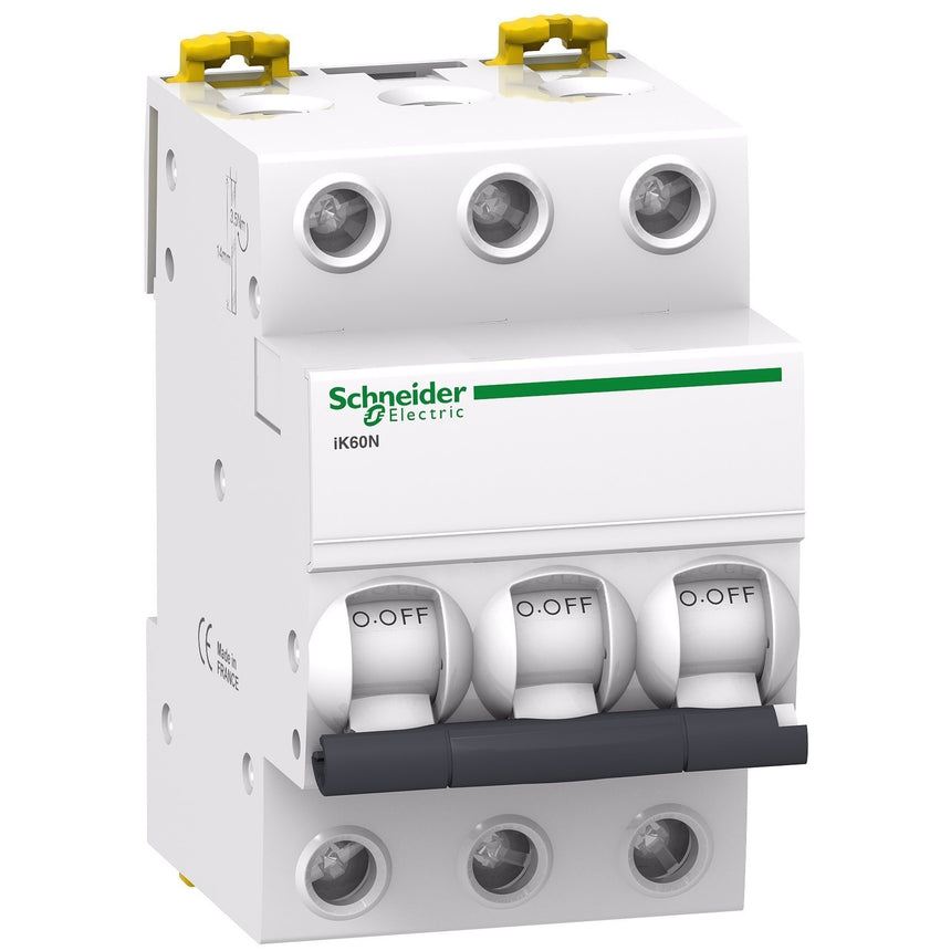 Intreruptor automat 3P, 63A, capacitate rupere 6000A, curba C, Acti9 IK60N, Schneider A9K24363