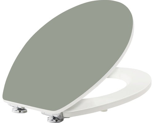 Capac WC FORM & STYLE Color Edge, inchidere lenta, verde oliv