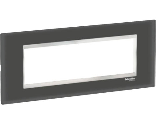 Rama Aparataje Schneider Easy Styl 7 Module, Sticla Negru