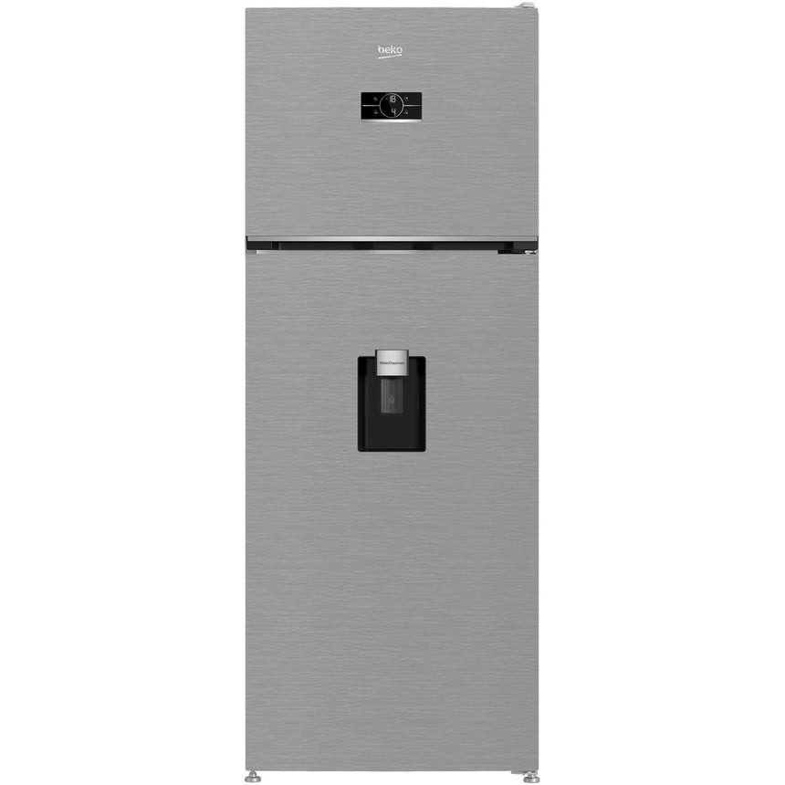 Frigider cu doua usi Beko B5RDNE504LDXB, 477 l, No Frost, HarvestFresh, Everfresh+, AeroFlow, Display, Compartiment 0°C, Clasa E, H 185 cm, Metal Look