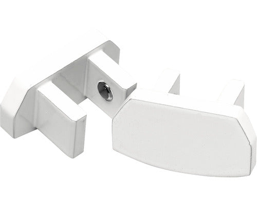 Set 2 Capete Aluminiu Pentru Bara Perdea Elr200-51, Alb