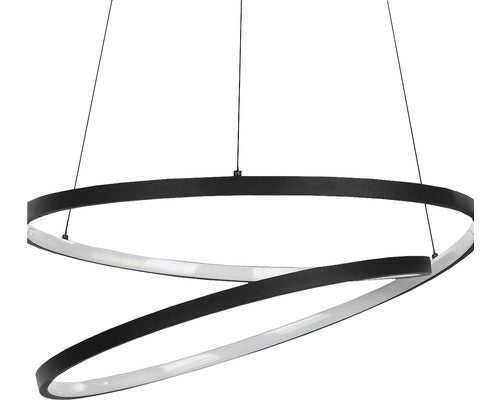 Pendul Cu Led Integrat Ruotale 37w 4800 Lumeni, Negru