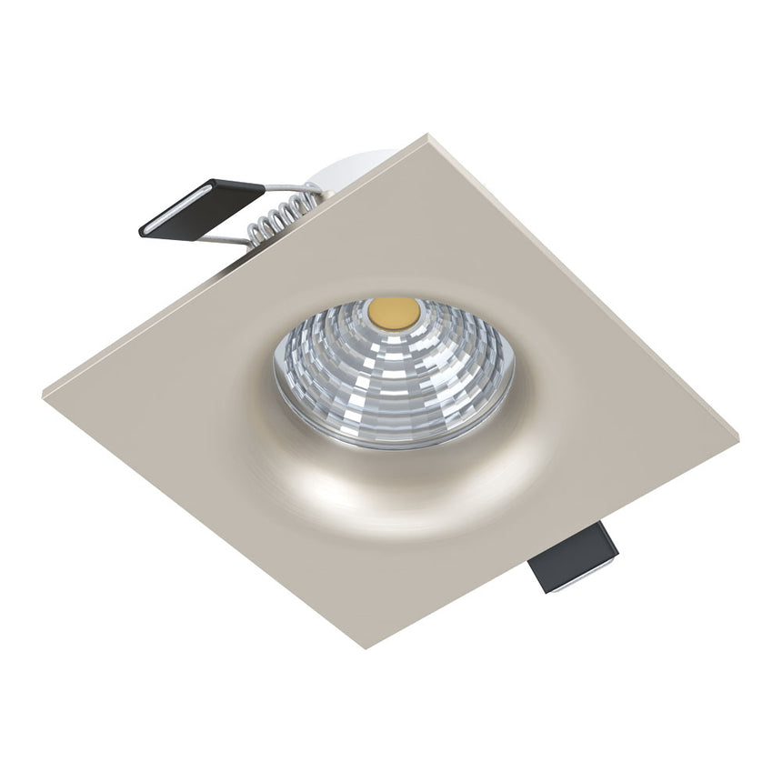 Spot incastrabil SALICETO, 98474, EGLO, LED, 6W, 450 lm, 4000K, aluminiu, nichel mat, 8.8 x 8.8 x 4.2 cm