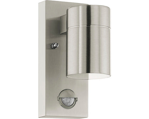 Aplica Cu Led Integrat Riga 2, 8w 240 Lumeni, Senzor De Miscare/crepuscular, Pentru Exterior Ip44, Otel Inoxidabil