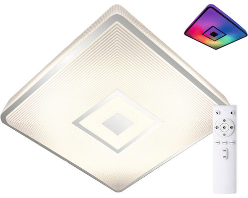 Plafoniera Cu Led Integrat Rainbow K Rc 24w 2500 Lumeni, Lumina Rgb, Cu Telecomanda