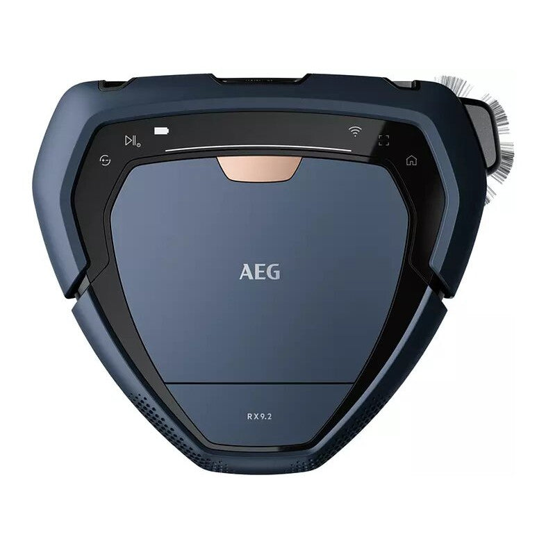 Aspirator Robot AEG RX9, Navegare 3D, WiFi, App, 0.9L, 120 min, 75 dB, Albastru