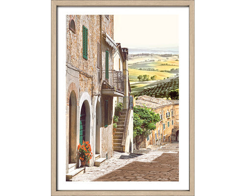 Tablou Inramat Mediterranean Place III 53x73 cm