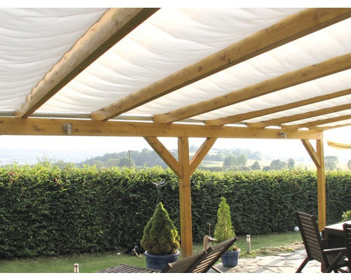 Copertina Compatibila Cu Sistemul De Tensionare Cu Cablu, Alb Fildes, 220x96 Cm
