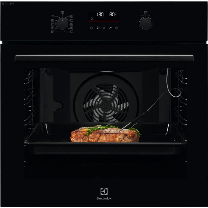 Cuptor incorporabil Electrolux EOD6P77Z, Electric, 72 l, Autocuratare pirolitica, SteamBake, Grill, Timer electronic, Afisaj LED, Clasa A+, Negru