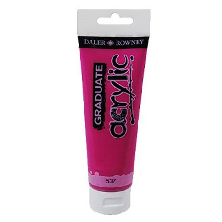 Vopsea acrilica, Daler-Rowney GRADUATE 120 ml, Trandafir, 537