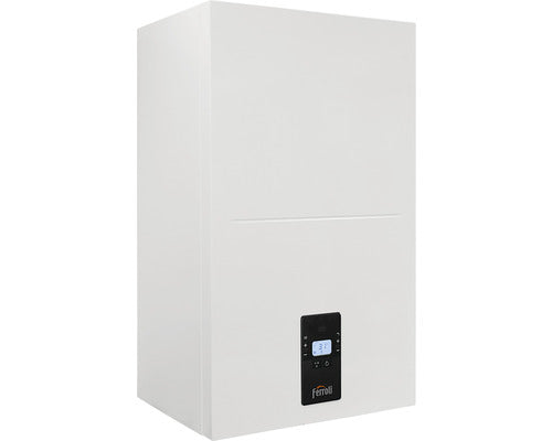 Centrala murala in condensare Ferroli Bluehelix Alpha 24 C, 25 kw, Multi Combustion Control, Metan GPL Ready, Display digital, fara kit evacuare