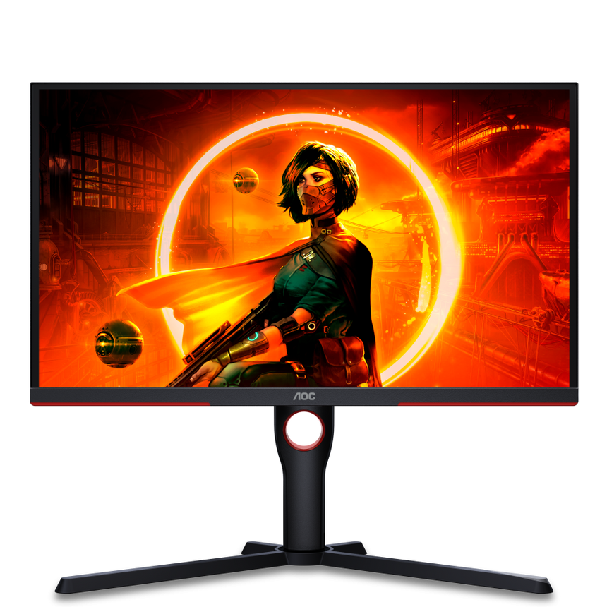 Monitor Gaming AOC 25G3ZM 24.5" Full HD, WLED, VA, 240Hz, 1MS, HDMI, DisplayPort, USB hub, Pivot