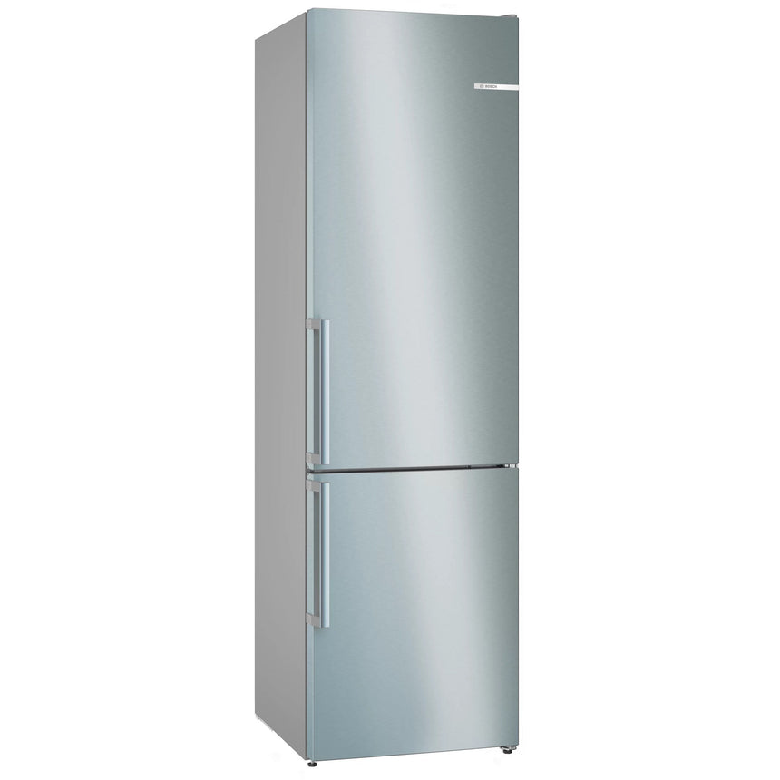 Combina frigorifica Bosch KGN39VIBT, 363 l, NoFrost, PerfecFit, Raft sticle, Clasa B, H 203 cm, Inox AntiAmprenta