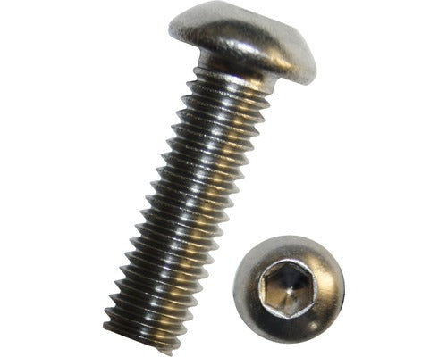 Suruburi Metrice Cu Cap Semibombat Si Hexagon Interior Dresselhaus 4x6 Mm Din7380-1 Otel Inox A2, 100 Bucati