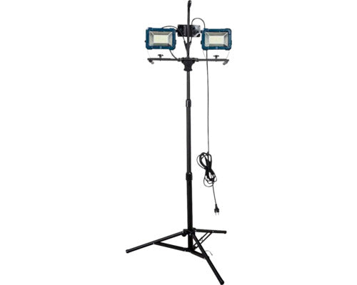 Proiector Led Cu Stativ 2x50w 2x8520 Lumeni Ip54, Lumina Rece