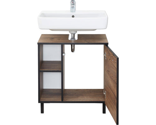 Baza Lavoar Baie, Pelipal 374, 1 Usa Rotativa, PAL, 60 cm, Stejar Ribbeck