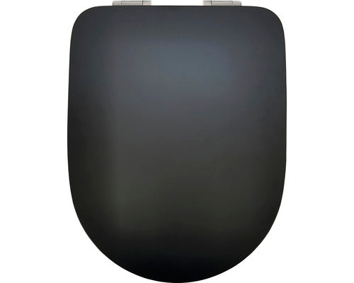 Capac WC FORM&STYLE Dominica Uni, inchidere lenta, negru mat
