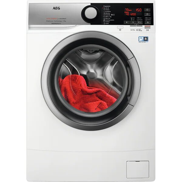 Masina de Spalat Rufe Frontala Slim AEG L6SNE47SE, ProSense, 7 kg, 1400rpm, Clasa C, Alb