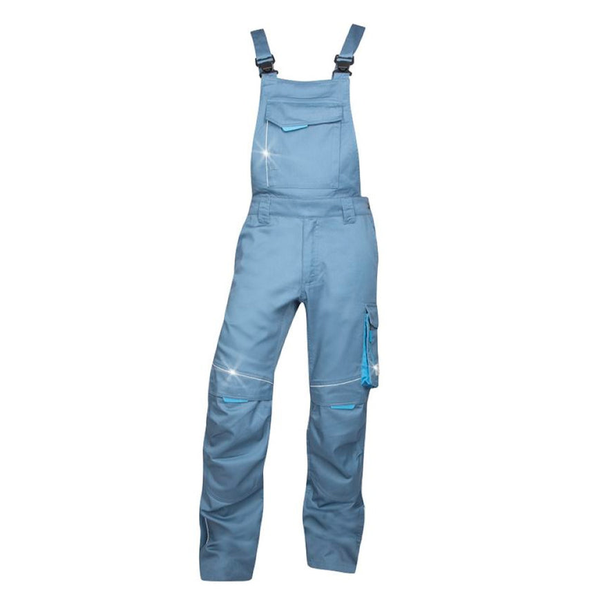 Pantaloni de lucru cu pieptar SUMMER, culoare gri, marimea 46