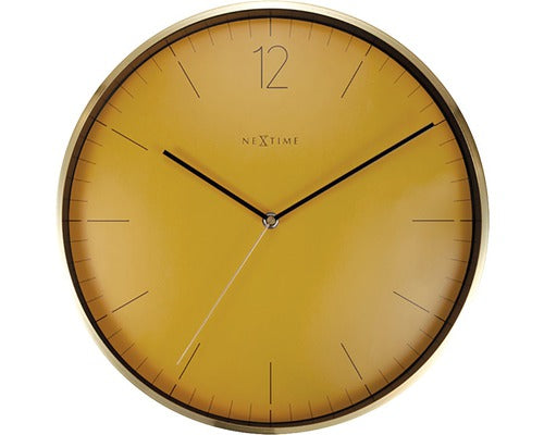 Ceas Perete Nextime Essential Gold Galben Ø 34 Cm