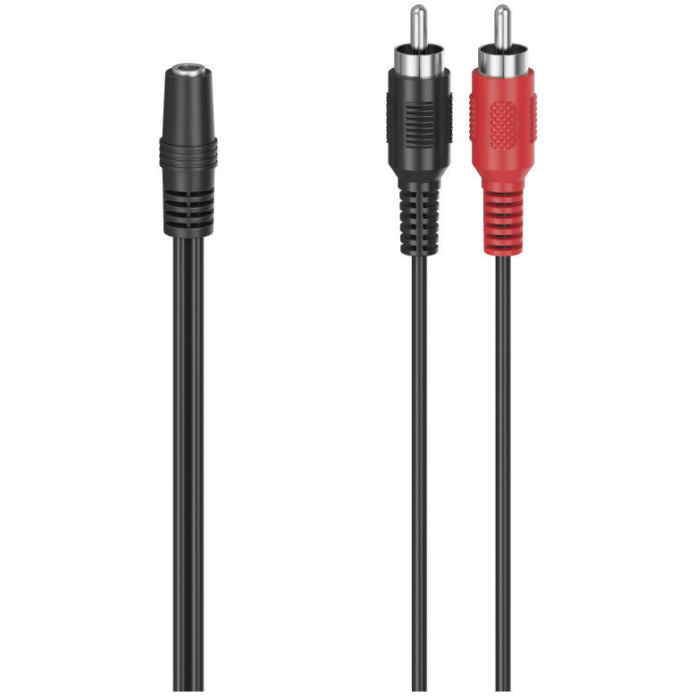Adaptor Audio Hama, 2 x stecher RCA - priza stereo jack 3.5 mm