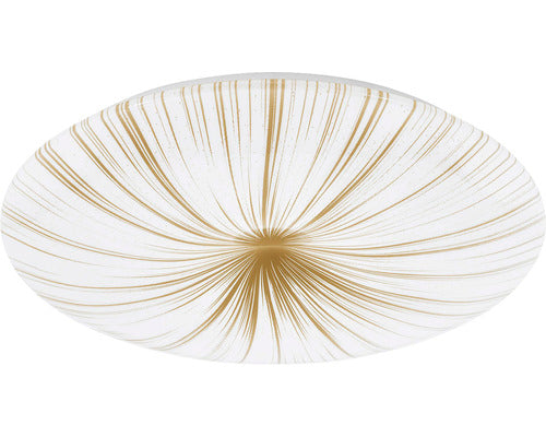 Plafoniera Cu Led Integrat Nieves 30, 8w 3710 Lumeni, Alb/auriu